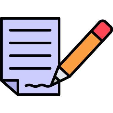 kalem simgesi vektör illüstrasyonu