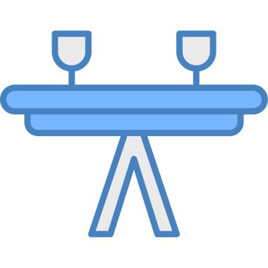 Akşam yemeği tablosu simgesi.