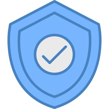 Kalkan Simgesi Vektör illüstrasyon tasarımı