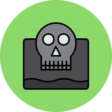 Kurukafa simgesi vektör illüstrasyonu