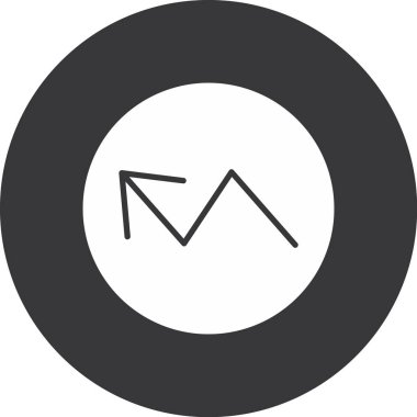 ok simgesinin vektör illüstrasyonu