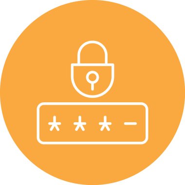 kilit simgesi, vektör illüstrasyonu