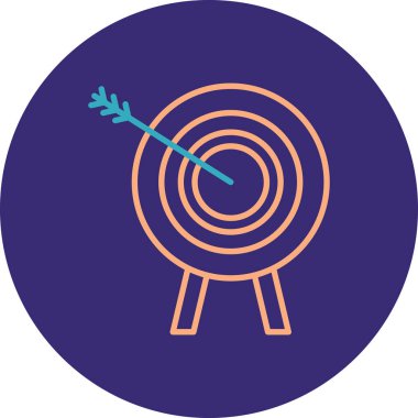 Hedef. Web simgesi basit illüstrasyon
