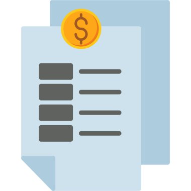 para birimi & dolar için düz simge