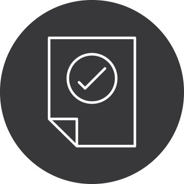 Kontrol listesi simgesi vektör illüstrasyonu