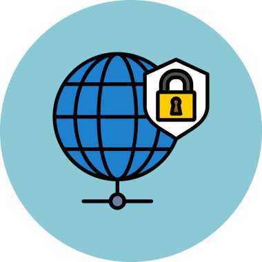 Vektör internet güvenlik simgesi