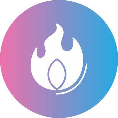 Alev simge vektör çizim