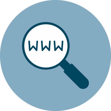 İnternet araması. Web tasarım simgesi tasarımı.