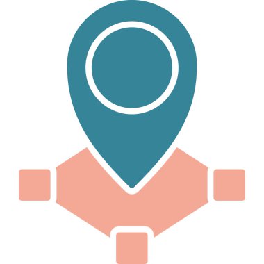 harita konumu simgesi düz biçimli