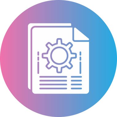 Belge simgesinin vektör illüstrasyonu