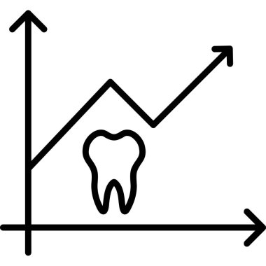 diş simgesi vektör illüstrasyonu