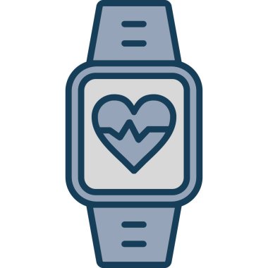 kalp atışı simgesi, vektör tasarımı