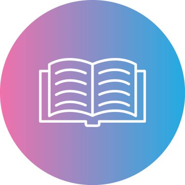 Kitap. Web simgesi basit illüstrasyon