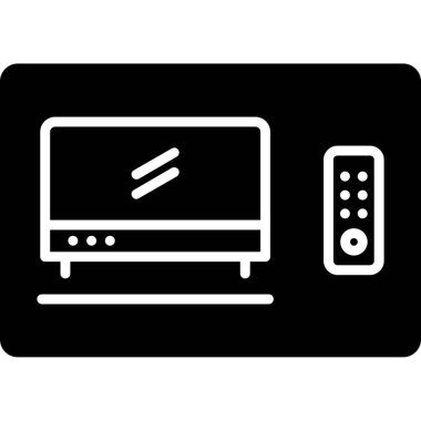 TV simgesi vektör illüstrasyonu