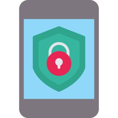 parola ve parola için güvenli düz simge