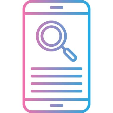 Arama simgesinin vektör illüstrasyonu