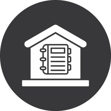 Ev simgesinin vektör illüstrasyonu