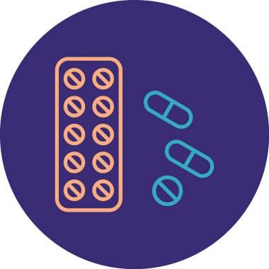 İlaç simgesinin vektör illüstrasyonu