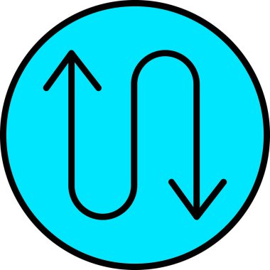 Ok. Web simgesi basit illüstrasyon