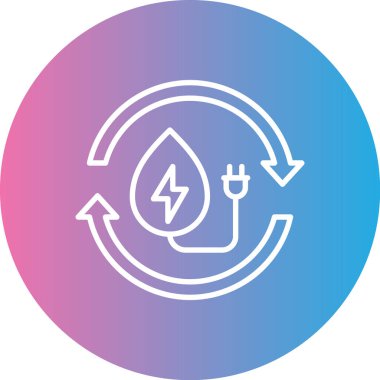 Enerji simgesinin vektör illüstrasyonu