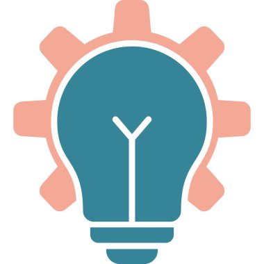 Ampul. Web simgesi basit illüstrasyon