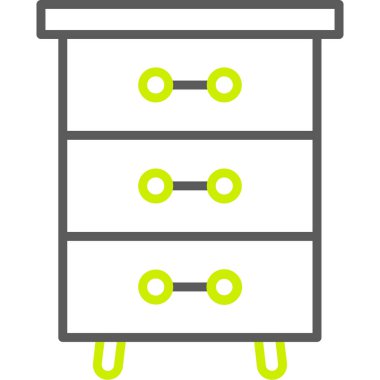 Dolap. Web simgesi basit illüstrasyon