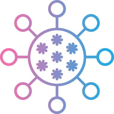 Virüs. Web simgesi basit tasarım