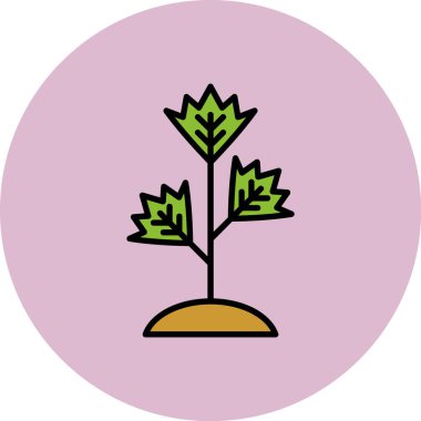 Ağaç simgesi. özet çizimi