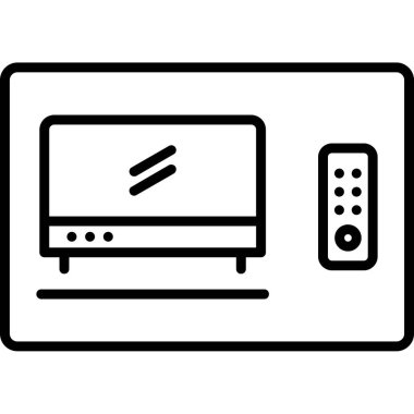 TV vektör satırı simgesi