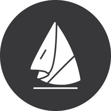 Gemi. Web simgesi basit illüstrasyon