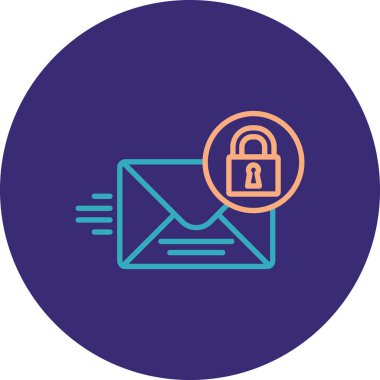 E-posta. Web simgesi basit illüstrasyon