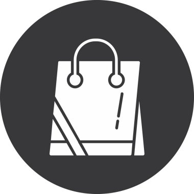 Alışveriş poşeti ikonu. vektör illüstrasyonu