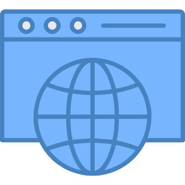 Web tarayıcı simgesi. özet çizimi