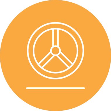 Bir pusula simgesinin vektör illüstrasyonu