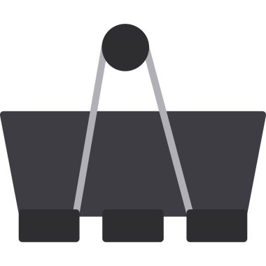 Alışveriş sepeti ikonu. Web için süpermarket sepeti vektör simgelerinin basit çizimi