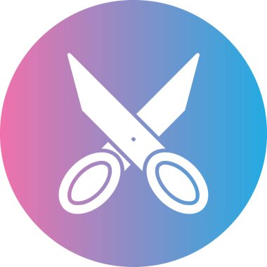 makas simgesinin vektör illüstrasyonu