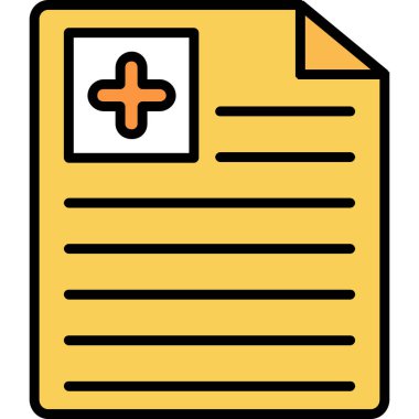 belge simgesi vektör illüstrasyonu