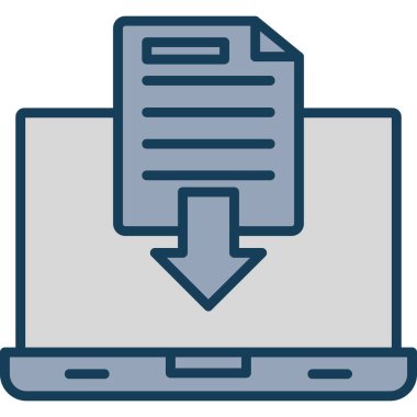 dosya biçimi simgesi, vektör illüstrasyonu