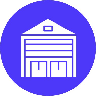 Garaj. Web simgesi basit illüstrasyon