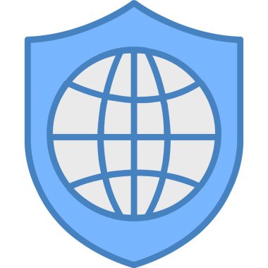 dünya simgesi, vektör illüstrasyonu