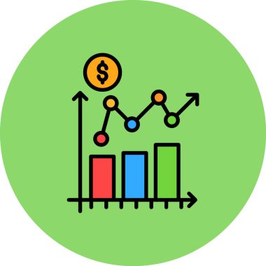 iş büyümesi simgesi vektör taslağı çizimi