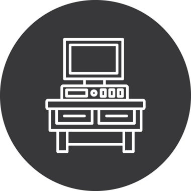 Bilgisayar. Web simgesi basit illüstrasyon