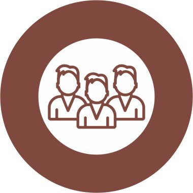 grup insan simgesi, vektör illüstrasyon tasarımı