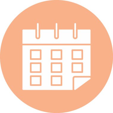 Takvim simgesi vektör illüstrasyonu