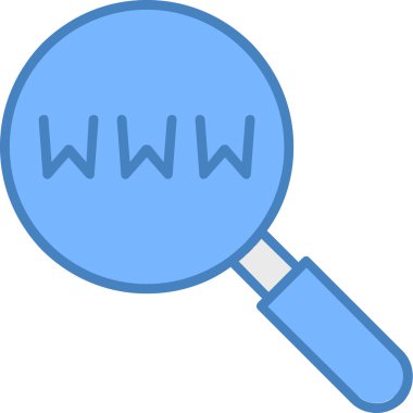 Büyüteç vektör simgesi modern basit tasarım illüstrasyonu