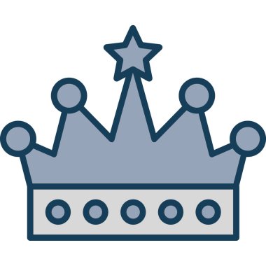 Kral taç vektör çizim