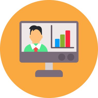 Online eğitim. Basit resimleme