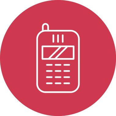 Telefon simgesinin vektör illüstrasyonu