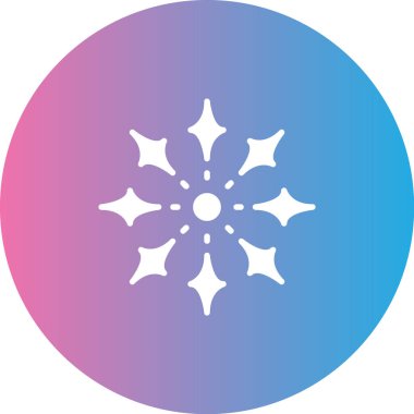 kar Tanesi simgesi vektör çizimi