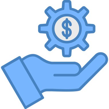 Dolar simgesi vektör illüstrasyonu